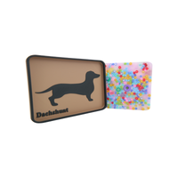 Dachshund  Picky Pad Satisfy Your Urge to Pick, Pop and Peel Stress-Free! Picky Pad and Tray