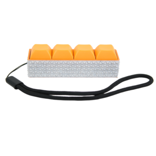 Picky Clicky™ Clicking fidget with Grey/Orange textured sides Anxiety ...