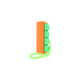 Picky Clicky™ ORANGE Cylinder Clicking fidget with textured sides Anxiety relief and easy travel fidget toy with sensory feedback design.