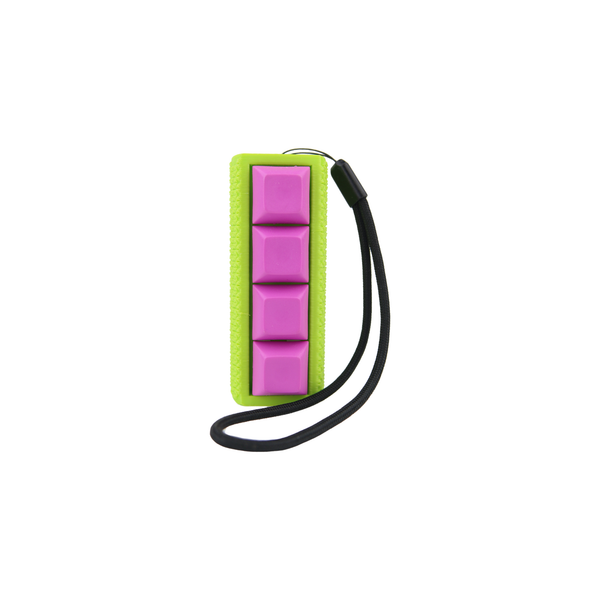 Picky Clicky™ Lime Green Cylinder Clicking fidget with textured sides ...