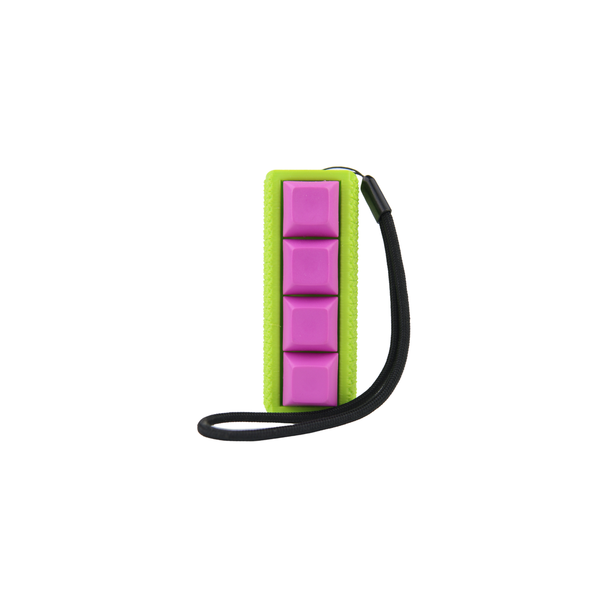 Picky Clicky™ Lime Green Cylinder Clicking fidget with textured sides ...