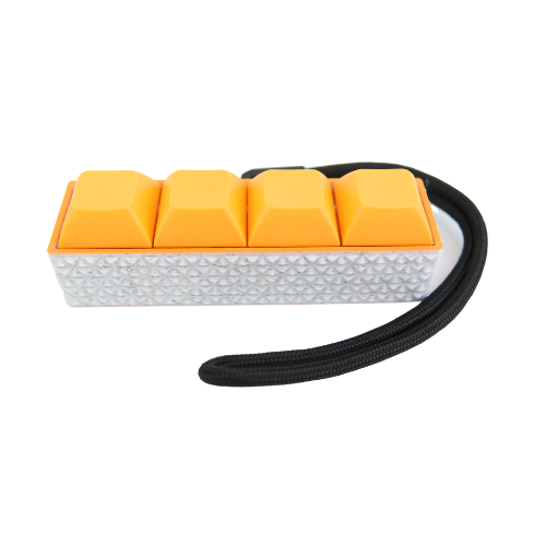 Pickit Fidget Picky Clicky™ Clicking fidget with Grey/Orange textured sides Anxiety ...