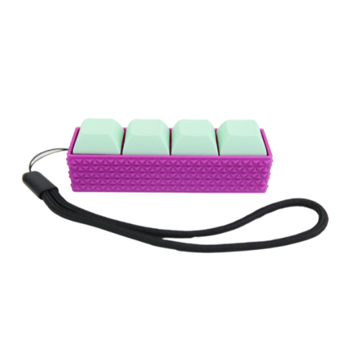 Picky Clicky™ Clicking fidget with Purple textured sides Anxiety relie ...