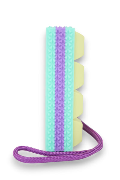 Aqua and Purple Picky Clicky™ Clicking fidget textured sides Anxiety r ...
