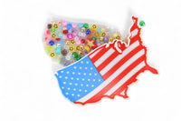 U.S.A. Flag Picky Pad Satisfy Your Urge to Pick, Pop and Peel Stress-Free! Picky Pad and Tray