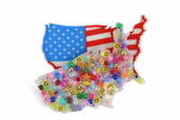 U.S.A. Flag Picky Pad Satisfy Your Urge to Pick, Pop and Peel Stress-Free! Picky Pad and Tray