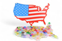 U.S.A. Flag Picky Pad Satisfy Your Urge to Pick, Pop and Peel Stress-Free! Picky Pad and Tray
