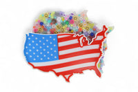 U.S.A. Flag Picky Pad Satisfy Your Urge to Pick, Pop and Peel Stress-Free! Picky Pad and Tray