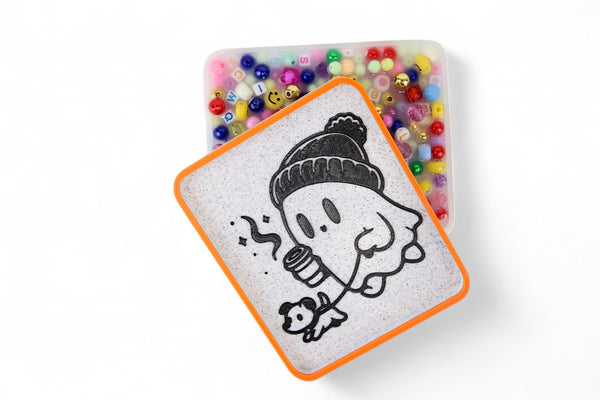 Walking Dog Ghost Picky Pad Satisfy Your Urge to Pick, Pop and Peel Stress-Free! Picky Pad and Tray