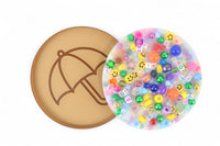Dalgona Umbrella Cookie Picky Pad Satisfy Your Urge to Pick, Pop and Peel Stress-Free! Picky Pad and Tray