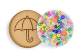 Dalgona Umbrella Cookie Picky Pad Satisfy Your Urge to Pick, Pop and Peel Stress-Free! Picky Pad and Tray