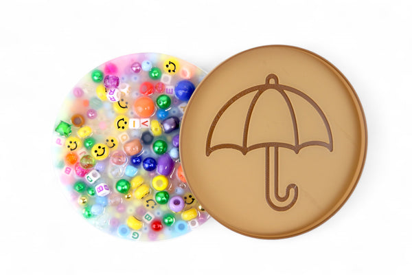 Dalgona Umbrella Cookie Picky Pad Satisfy Your Urge to Pick, Pop and Peel Stress-Free! Picky Pad and Tray