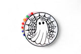 Flower Ghost  Pad Satisfy Your Urge to Pick, Pop and Peel Stress-Free! Picky Pad and Tray