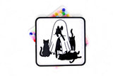 Ghost with multiple Cats Picky Pad Satisfy Your Urge to Pick, Pop and Peel Stress-Free! Picky Pad and Tray