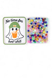 Ghost  with no time for BOO Pad Satisfy Your Urge to Pick, Pop and Peel Stress-Free! Picky Pad and Tray