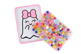 Pink Bow Ghost Pad Satisfy Your Urge to Pick, Pop and Peel Stress-Free! Picky Pad and Tray