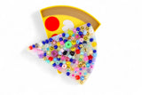Pizza Slice Pad Satisfy Your Urge to Pick, Pop and Peel Stress-Free! Picky Pad and Tray