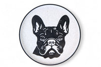 Dog - FRENCHIE Face  Picky Pad Satisfy Your Urge to Pick, Pop and Peel Stress-Free! Picky Pad and Tray