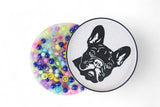 Dog - FRENCHIE Face  Picky Pad Satisfy Your Urge to Pick, Pop and Peel Stress-Free! Picky Pad and Tray