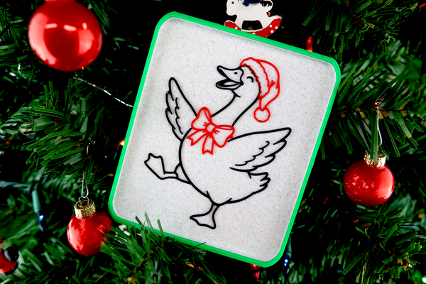 Christmas Jolly Goose Ornament Pad Satisfy Your Urge to Pick, Pop and Peel Stress-Free! Picky Pad and Tray