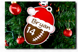 Personalized Christmas Football Ornament Picky Party Pad™- Satisfy Your Urge to Pick, Pop and Peel Picky Pad