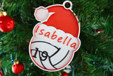 Personalized Christmas Volleyball Ornament Picky Party Pad™- Satisfy Your Urge to Pick, Pop and Peel Picky Pad