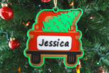 Personalized Christmas Truck Ornament Picky Party Pad™- Satisfy Your Urge to Pick, Pop and Peel Picky Pad