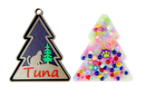 Personalized Cat Christmas Tree Ornament Picky Party Pad™- Satisfy Your Urge to Pick, Pop and Peel Picky Pad