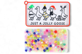Goose Christmas Party Ornament Pad Satisfy Your Urge to Pick, Pop and Peel Stress-Free! Picky Pad and Tray