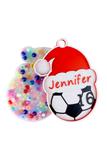 Personalized Christmas Soccer Ball Ornament Picky Party Pad™- Satisfy Your Urge to Pick, Pop and Peel Picky Pad