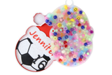 Personalized Christmas Soccer Ball Ornament Picky Party Pad™- Satisfy Your Urge to Pick, Pop and Peel Picky Pad