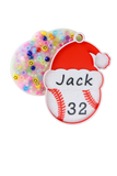 Personalized Christmas Baseball Ornament Picky Party Pad™- Satisfy Your Urge to Pick, Pop and Peel Picky Pad