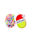 Personalized Christmas Tennis Ball Ornament Picky Party Pad™- Satisfy Your Urge to Pick, Pop and Peel Picky Pad
