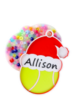 Personalized Christmas Tennis Ball Ornament Picky Party Pad™- Satisfy Your Urge to Pick, Pop and Peel Picky Pad
