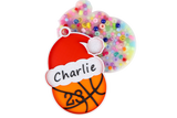 Personalized Christmas Basketball Ornament Picky Party Pad™- Satisfy Your Urge to Pick, Pop and Peel Picky Pad