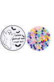 Ghost - Spook Around and Find Out Pad Satisfy Your Urge to Pick, Pop and Peel Stress-Free! Picky Pad and Tray