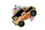 Personalized Off Road Truck Ornament Picky Party Pad™- Satisfy Your Urge to Pick, Pop and Peel Picky Pad