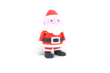 Santa Ornament 3D Printed in Faux Crochet Style Christmas Tree Decoration Festive Holiday Decor