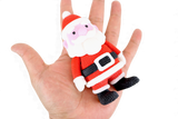 Santa Ornament 3D Printed in Faux Crochet Style Christmas Tree Decoration Festive Holiday Decor