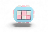 RECTANGLE Cube Fidget 32 key caps - Clicky Fidget Blue Frame