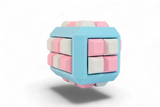 RECTANGLE Cube Fidget 32 key caps - Clicky Fidget Blue Frame