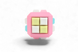 RECTANGLE Cube Fidget 32 key caps - Clicky Fidget PINK Frame