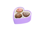 Heart Box of Chocolate Clicky - 3 Tactiles - Purple