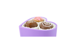 Heart Box of Chocolate Clicky - 3 Tactiles - Purple