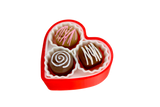 Heart Box of Chocolate Clicky - 3 Tactiles - Red