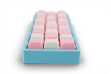 27 Clicky Keycap board - Blue Frame