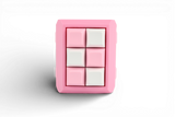Triangle Cube Fidget 18 key caps - Clicky Fidget Pink Frame