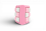 Triangle Cube Fidget 18 key caps - Clicky Fidget Pink Frame