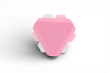 Triangle Cube Fidget 18 key caps - Clicky Fidget Pink Frame