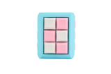 Triangle Cube Fidget 18 key caps - Clicky Fidget BLUE Frame